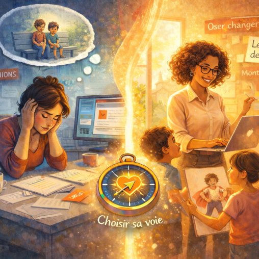 Et si votre reconversion professionnelle devenait la plus belle leçon de vie pour vos enfants ?