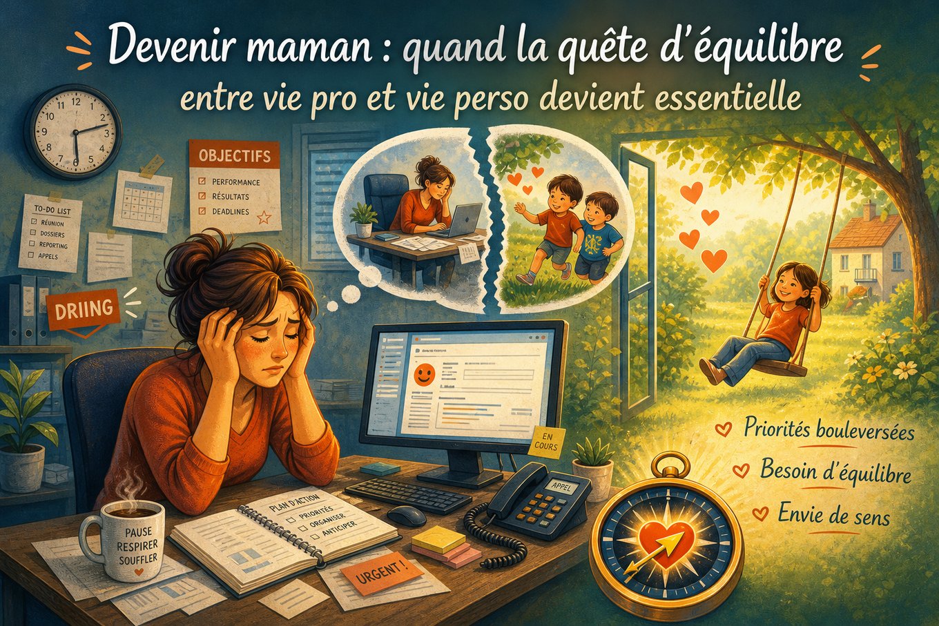 Quand la maternité bouleverse l’équilibre vie pro vie perso comprendre pour agir